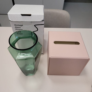 꽃병 휴지케이스