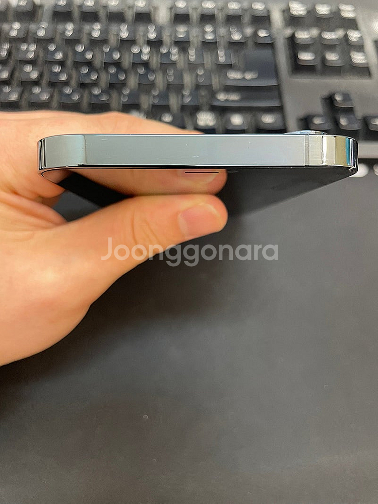 아이폰12프로맥스 블루 256GB 액정사설교체 상태좋은...--3