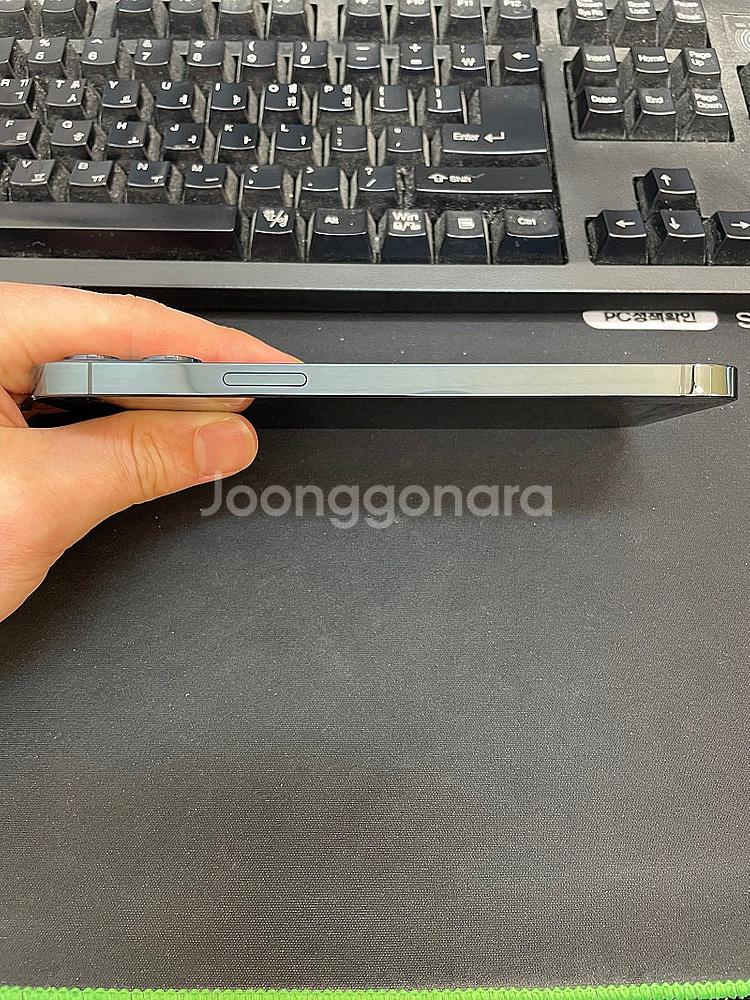 아이폰12프로맥스 블루 256GB 액정사설교체 상태좋은...--4