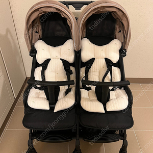 (급처) 와이업지니 트윈 쌍둥이 유모차