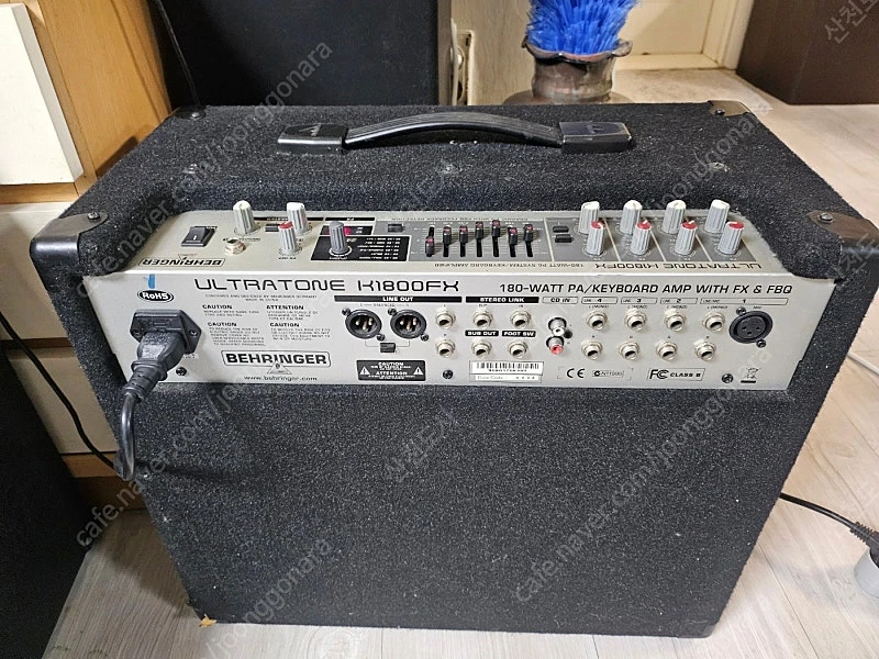 베링거 K1800FX 180W 12인치 액티브스피커 행사용스피커 이미지