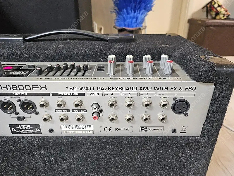 베링거 K1800FX 180W 12인치 액티브스피커 행사용스피커 이미지