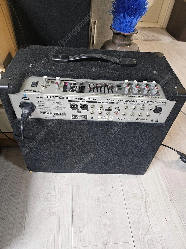 베링거 K1800FX 180W 12인치 액티브스피커 행사용스피커 이미지