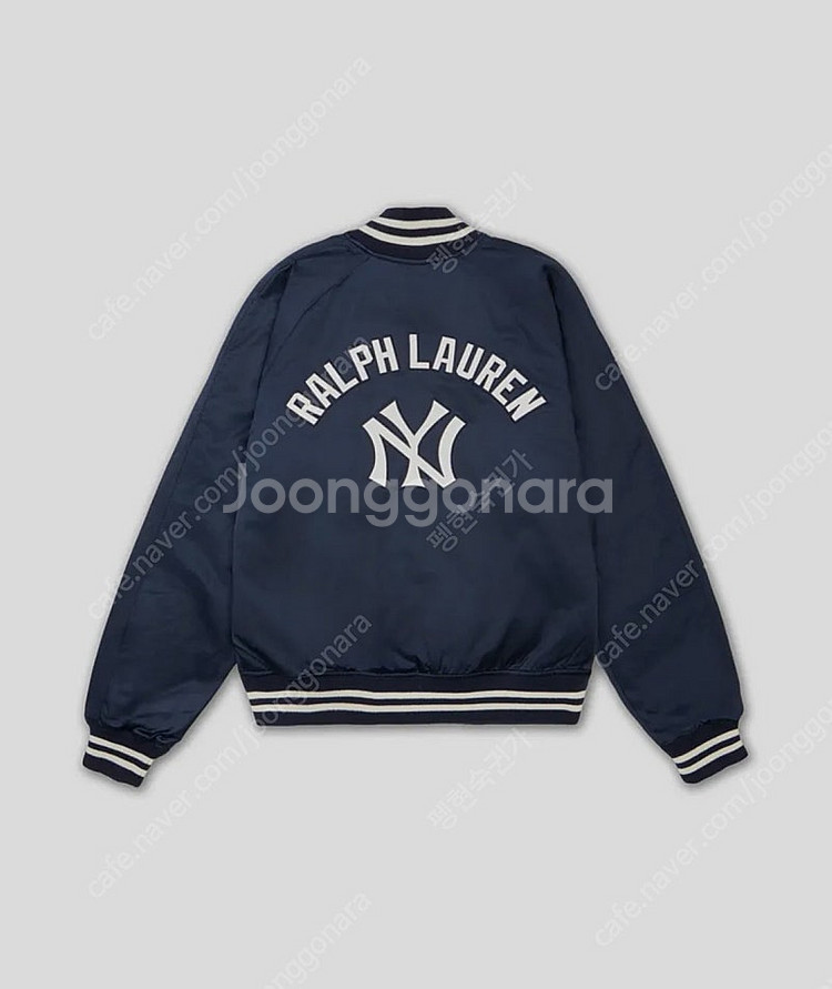 [L] 폴로 x MLB 양키스 새틴 바시티 재킷--1