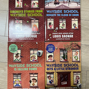 Wayside school 책 4권, mp3 CD 4개, DVD (택포4만 일괄)