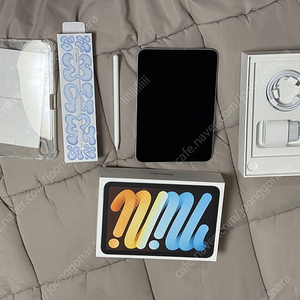 아이패드 미니7 셀룰러 256G 블루 자급제 + 애플펜슬 프로 판매