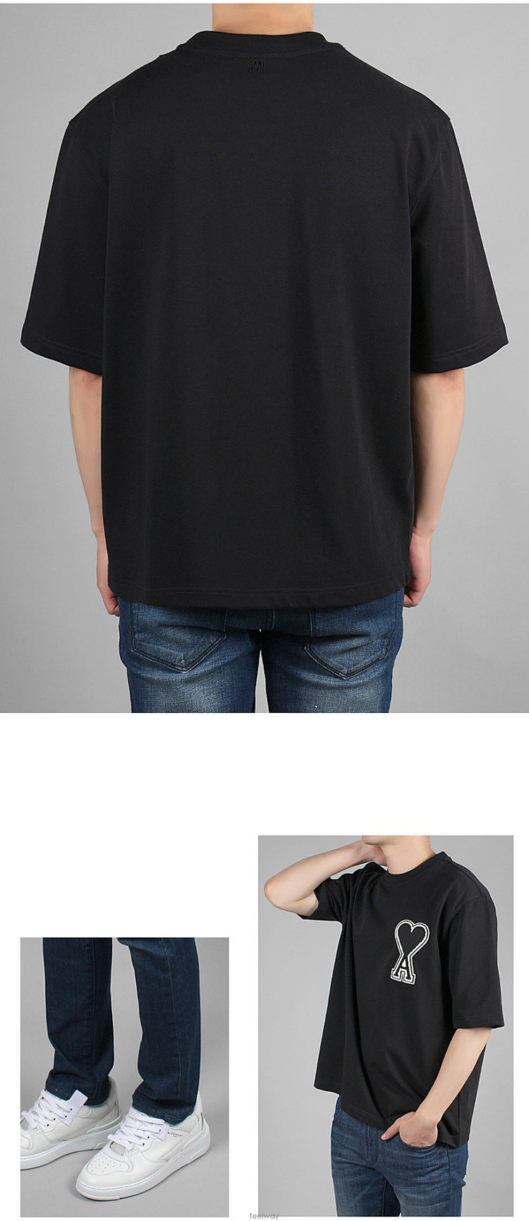 아미 빅 하트 로고 반팔티 M 이미지