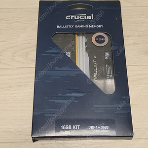 마이크론 Crucial Ballistix DDR4-3600 CL16 RGB 블랙 (8GB X 4) 총 32GB