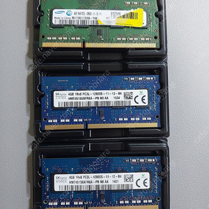 노트북 DDR3L 램 메모리 4GB 3장 일괄 판매