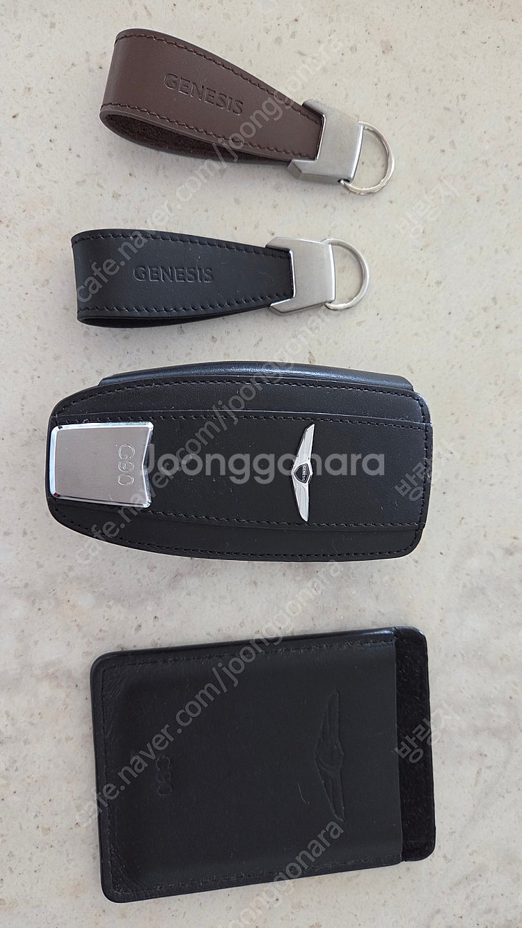 제네시스 g90 스마트키 카드키 가죽 케이스--0