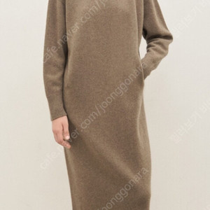 더캐시미어 캐시미어100 니트 원피스85 S