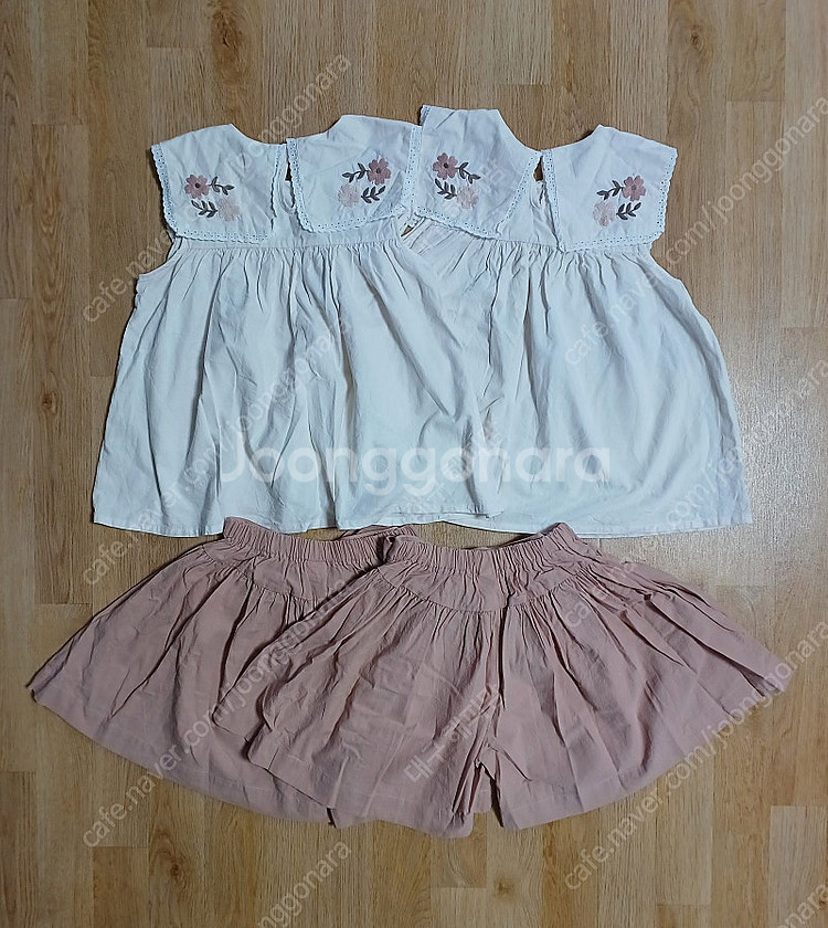 딸쌍둥이, 여아 쌍둥이 옷 (시호시재 블룸 블라우스 X...--5