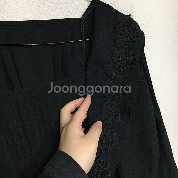오즈세컨 핀턱 레이스 블라우스 55 / 랑방 마인 오브...--2