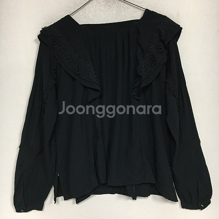오즈세컨 핀턱 레이스 블라우스 55 / 랑방 마인 오브...--4