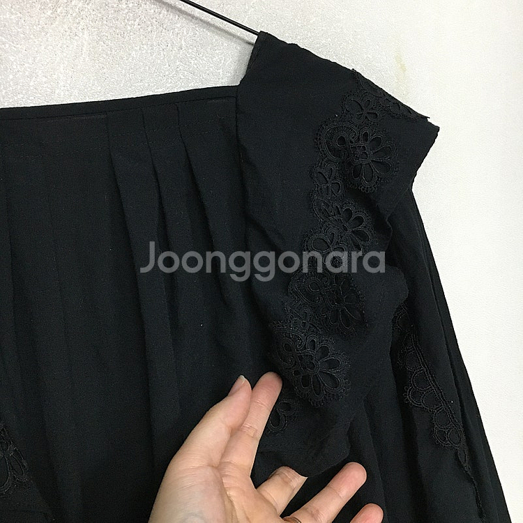 오즈세컨 핀턱 레이스 블라우스 55 / 랑방 마인 오브...--5