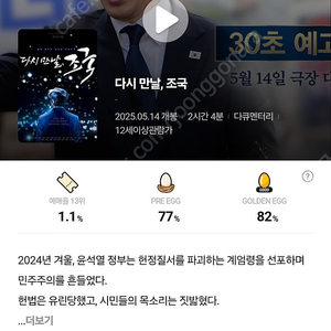 cgv 2d 컴포트관, 5.17토 12시15분 다시 만날 조국 2인 연석 2천원 판매