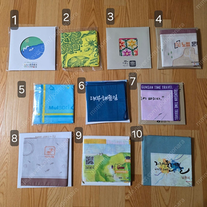 지리산 둘레길 등 국내여행 손수건(새제품)