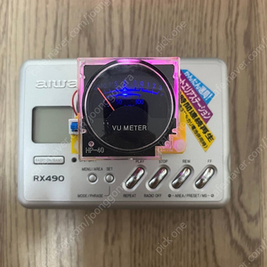VU 미터 미니 카세트 워크맨 AIWA RX490