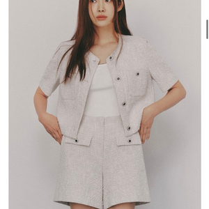 앳코너 여름트위드 자켓 새거