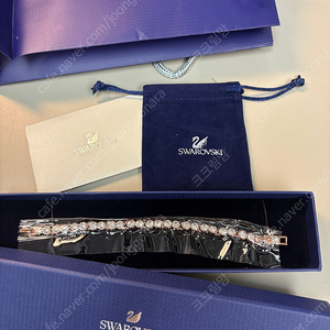 스와로브스키 테니스팔찌 로즈골드