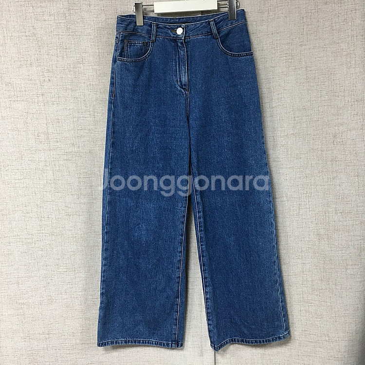 질스튜어트 뉴욕 23 우먼 워싱 와이드 데님 팬츠 27--1