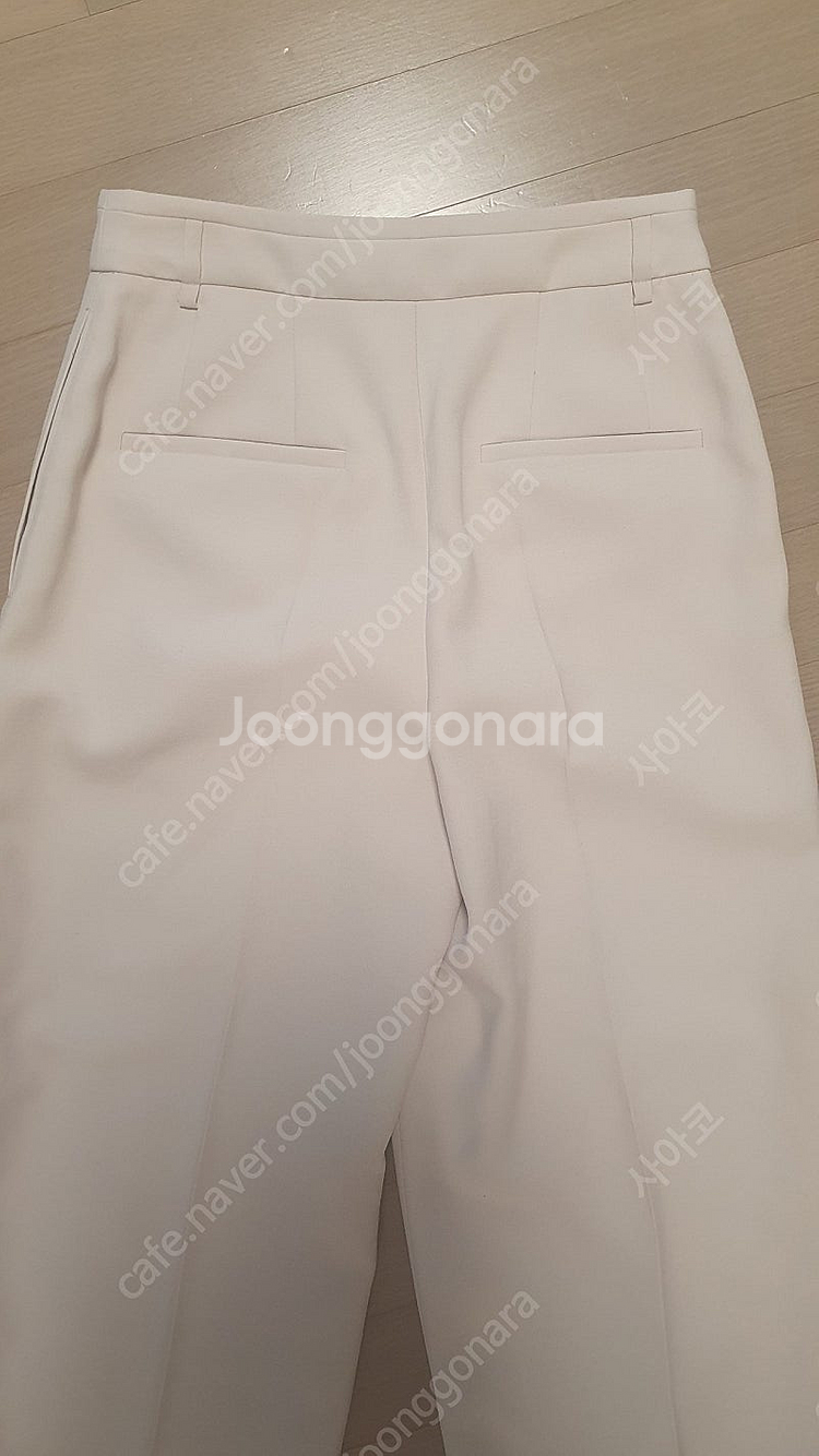 (새상품)오브제 아이보리 와이드 팬츠 슬랙스/ 랑방 타...--3