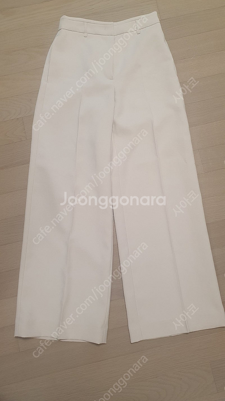 (새상품)오브제 아이보리 와이드 팬츠 슬랙스/ 랑방 타...--0