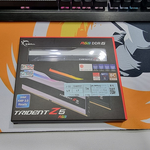 RAM 램 G.SKILL DDR5-6000 CL30 TRIDENT Z5 RGB화이트 패키지 32 X 2 64GB