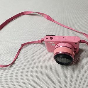 니콘 1 J1 핑크 미러리스 카메라 + 10-30mm 렌즈