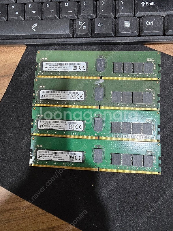 마이크론 서버용 DDR4 32G 3200 (4개) 팝니...--0