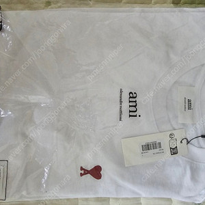 정품. 아미 반팔 화이트 L.XL 팝니다