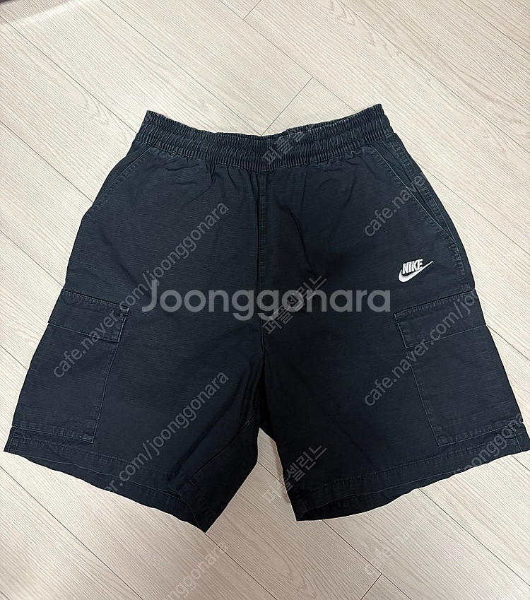 남자 [나이키 정품] 카고 반바지 L 블랙--0