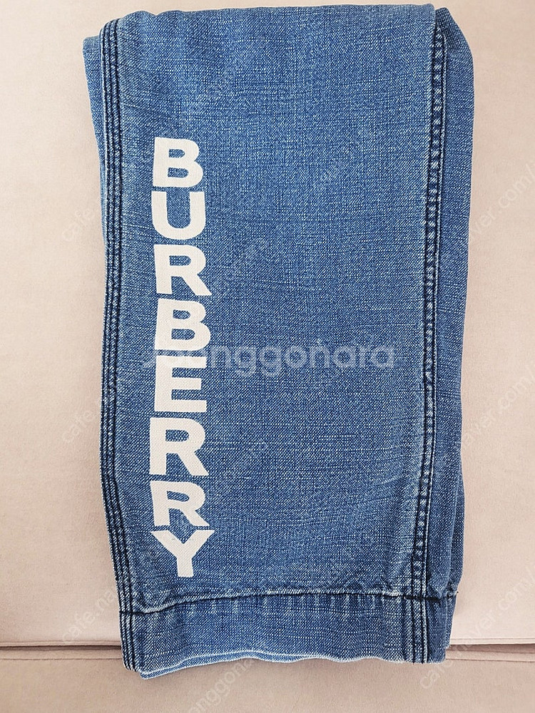 버버리키즈 로고 와이드데님 청바지 8y--2