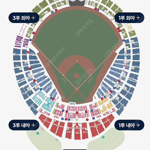 5월 17일(토) 롯데자이언츠 vs 삼성라이온즈 3루 내야상단석A 342블럭 단석 1자리