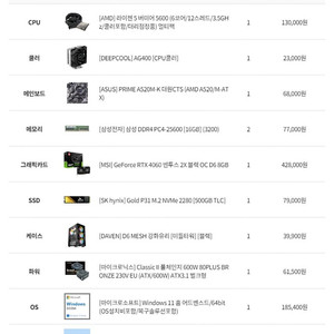 데스크탑+모니터 판매합니다.