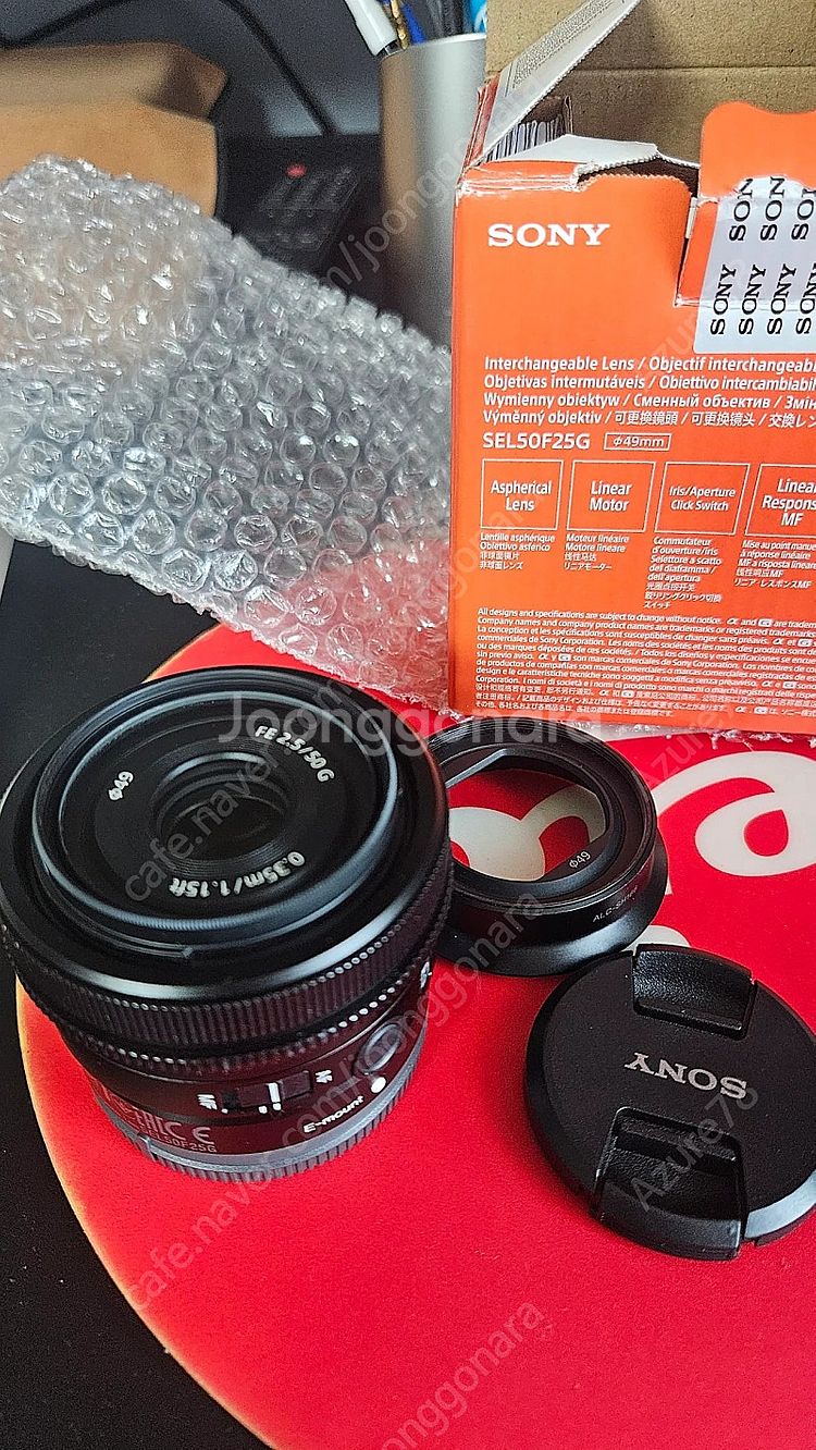 소니 FE 50mm f2.5G 50g렌즈 판매합니다--0