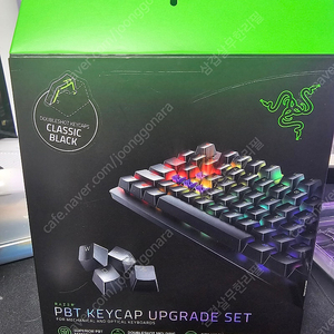 레이저 PBT 키캡 클래식블랙 팝니다.