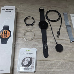 갤러시 워치4 골프에디션 ,메탈시계줄,케이스,보보필름