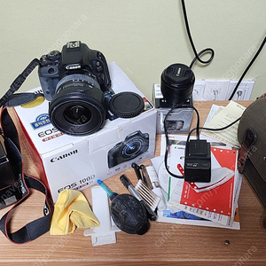 캐논 100d + 시그마 10-20mm 렌즈 + ef 50mm 렌즈 풀박스