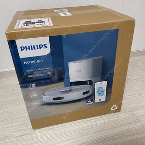 필립스 로봇청소기 X2 XU2100/20 (미개봉 택포) 물걸레 자동먼지비움 기능 등