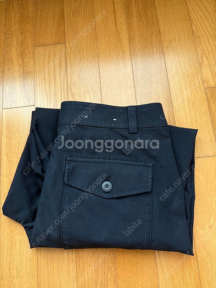 유니클로 저지배럴팬츠 네이비 xl--0