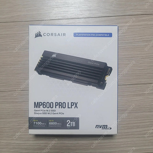 커세어 MP600 PRO LPX 2TB 팝니다. (미개봉)