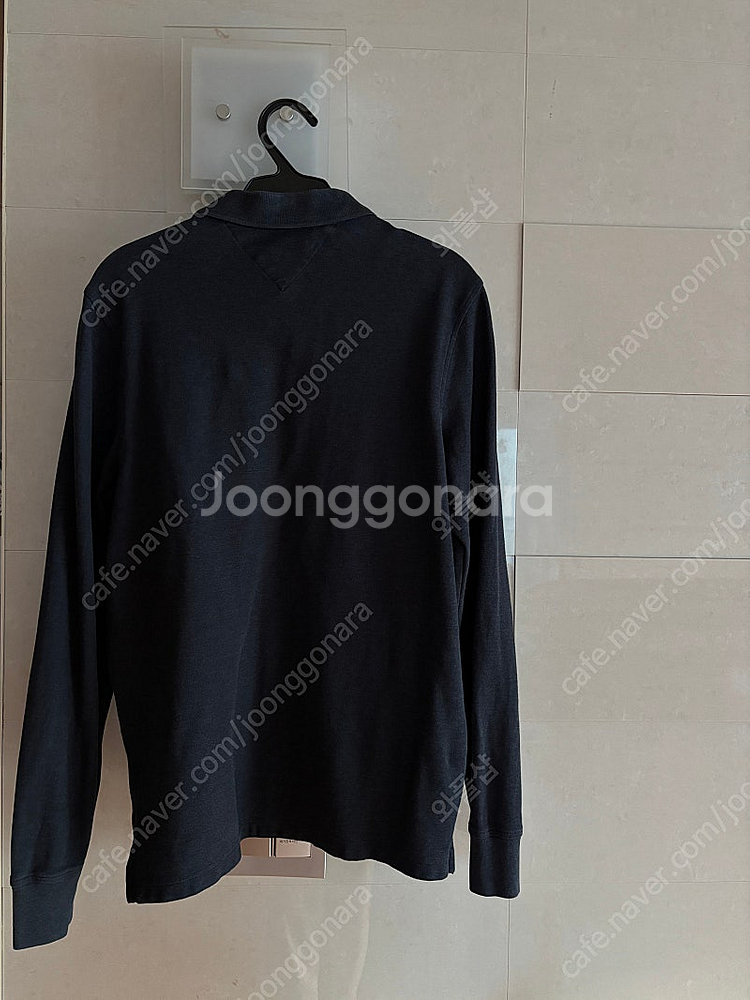 남성 타미힐피거 긴팔티 pk티 티셔츠 네이비 100--1