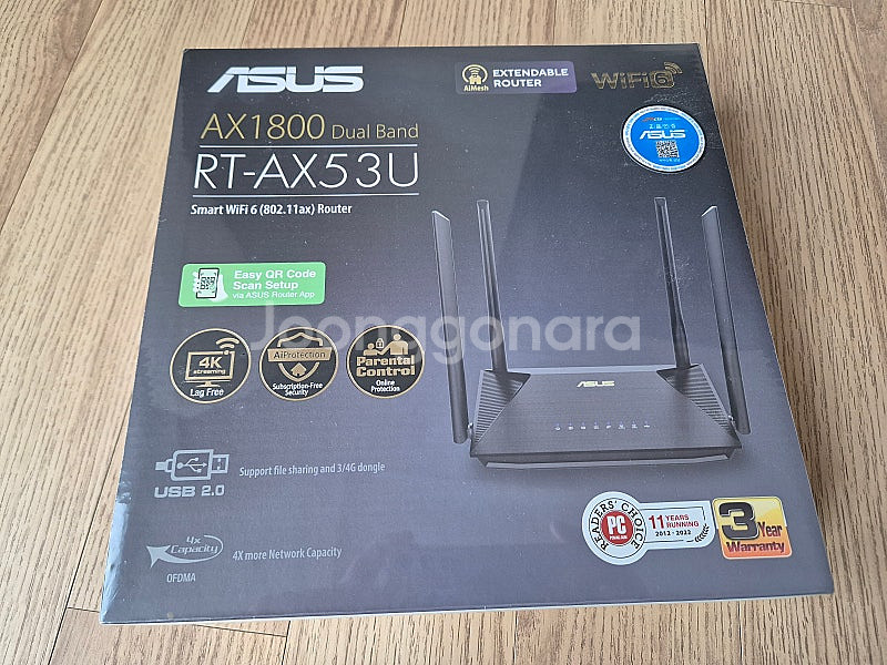 새상품)ASUS RT-AX53U 공유기--0