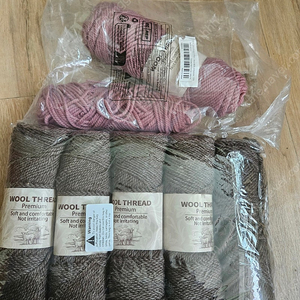 울 wool 뜨개 털실7개