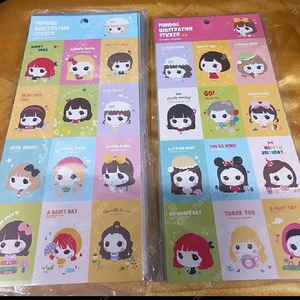 35세트 20,000원) 1200 미니돌 일러스트 종이스티커 다이어리스케줄러카드포토꾸미기