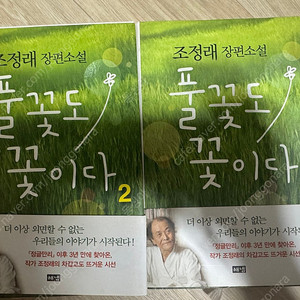 <풀꽃도 꽃이다> 조정래 장편소설 2권 일괄