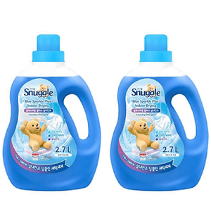 블루스파클 플러스 실내건조 액상세탁세제 본품, 2.7L, 2개