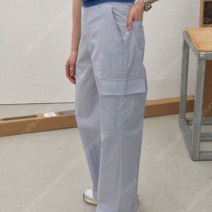 브렌다브렌든 summer wide cargo pants - sky M사이즈