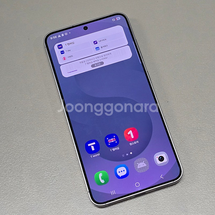 < 갤럭시 S25 실버 256기가 25년 3월개통 신폰...--2